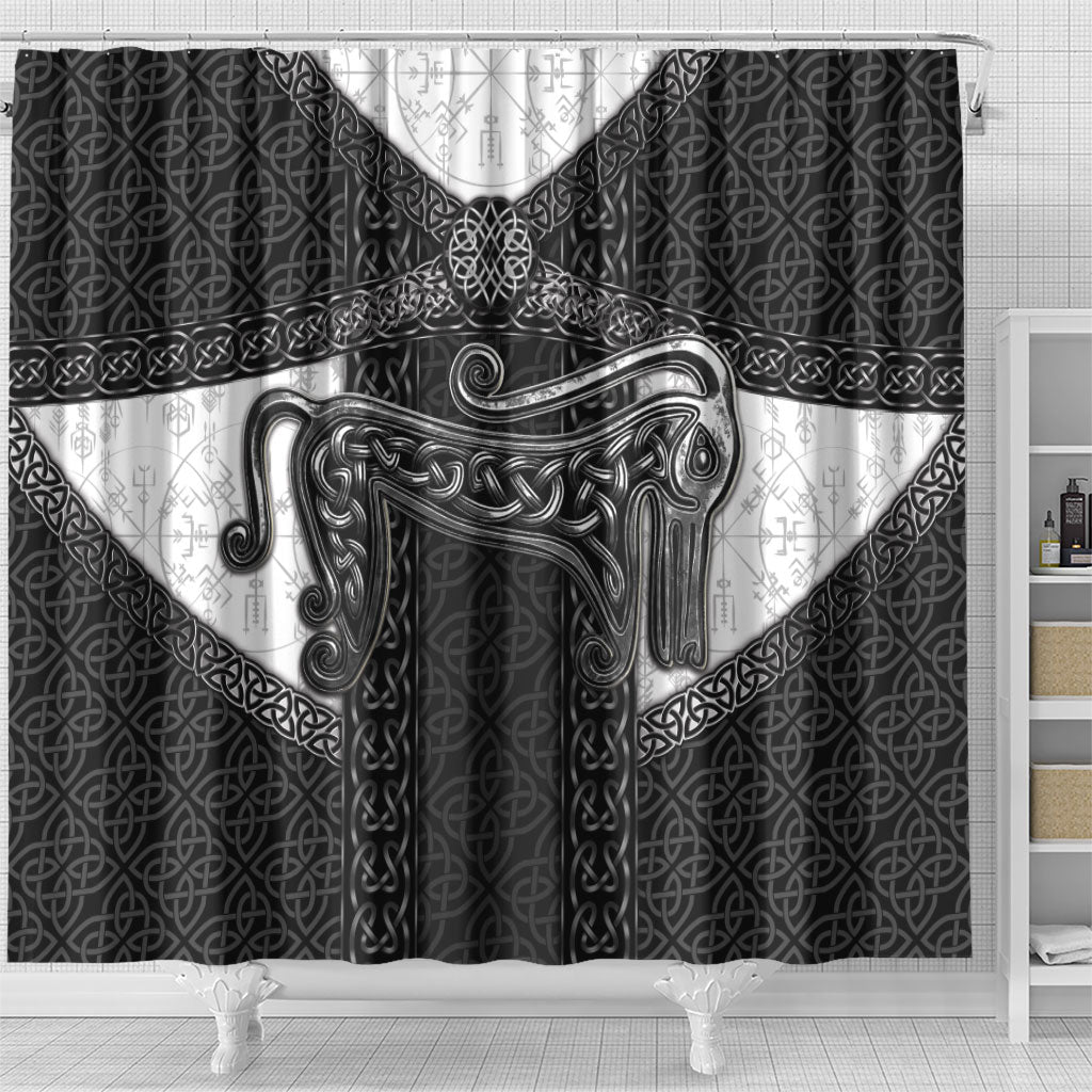 Ancient Scotland Shower Curtain Pictish Beast Celtic Knotwork