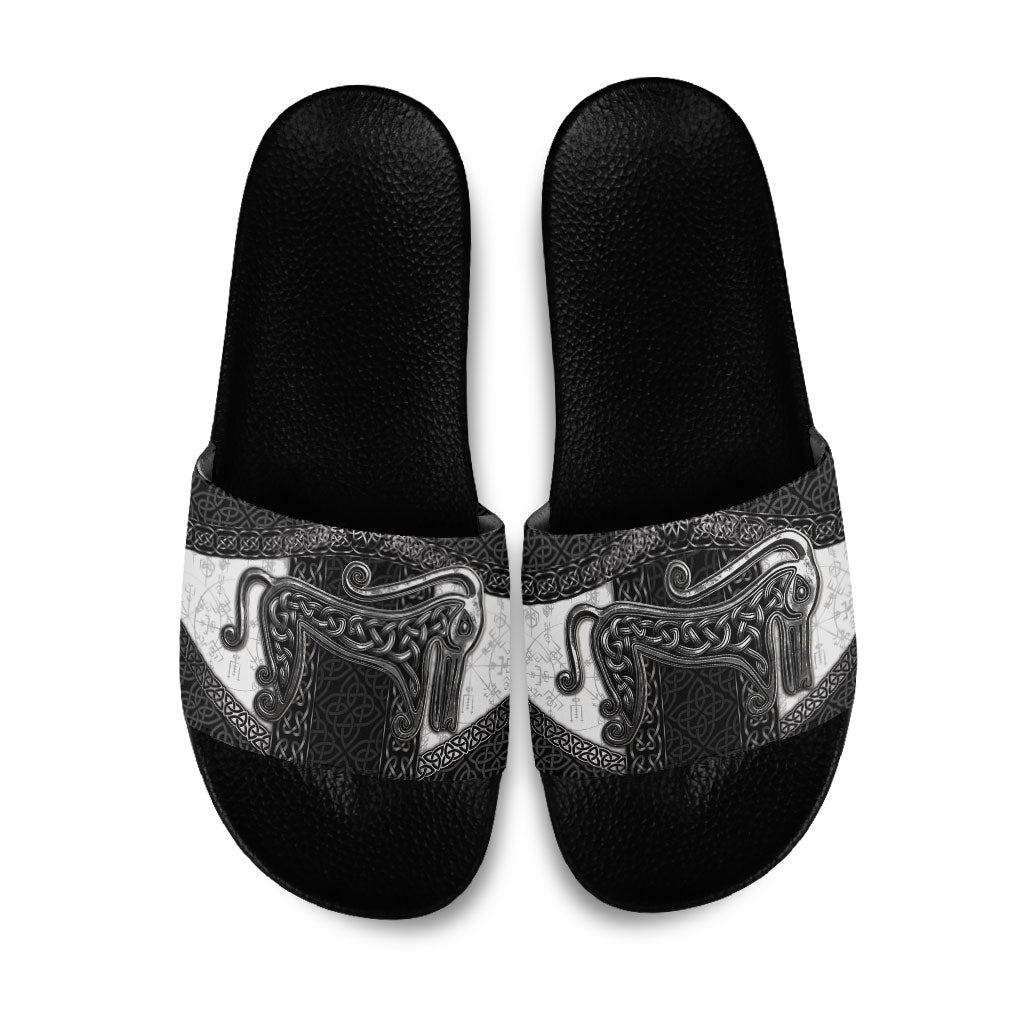 Ancient Scotland Slide Sandals Pictish Beast Celtic Knotwork