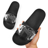 Ancient Scotland Slide Sandals Pictish Beast Celtic Knotwork