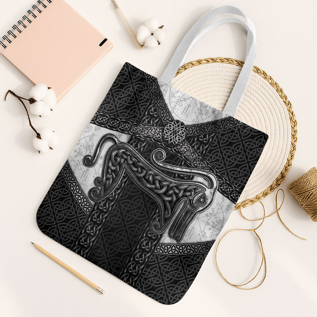Ancient Scotland Tote Bag Pictish Beast Celtic Knotwork