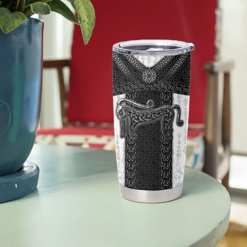 Ancient Scotland Tumbler Cup Pictish Beast Celtic Knotwork