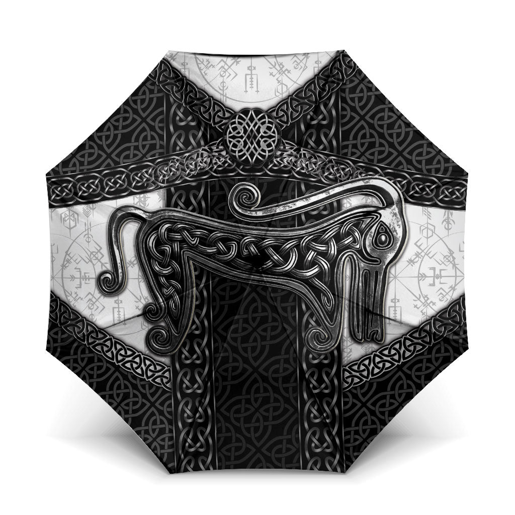 Ancient Scotland Umbrella Pictish Beast Celtic Knotwork
