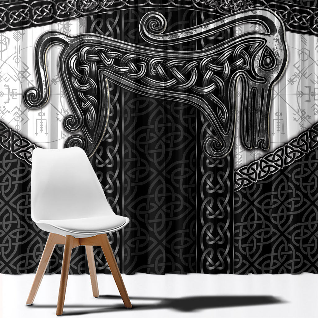 Ancient Scotland Window Curtain Pictish Beast Celtic Knotwork