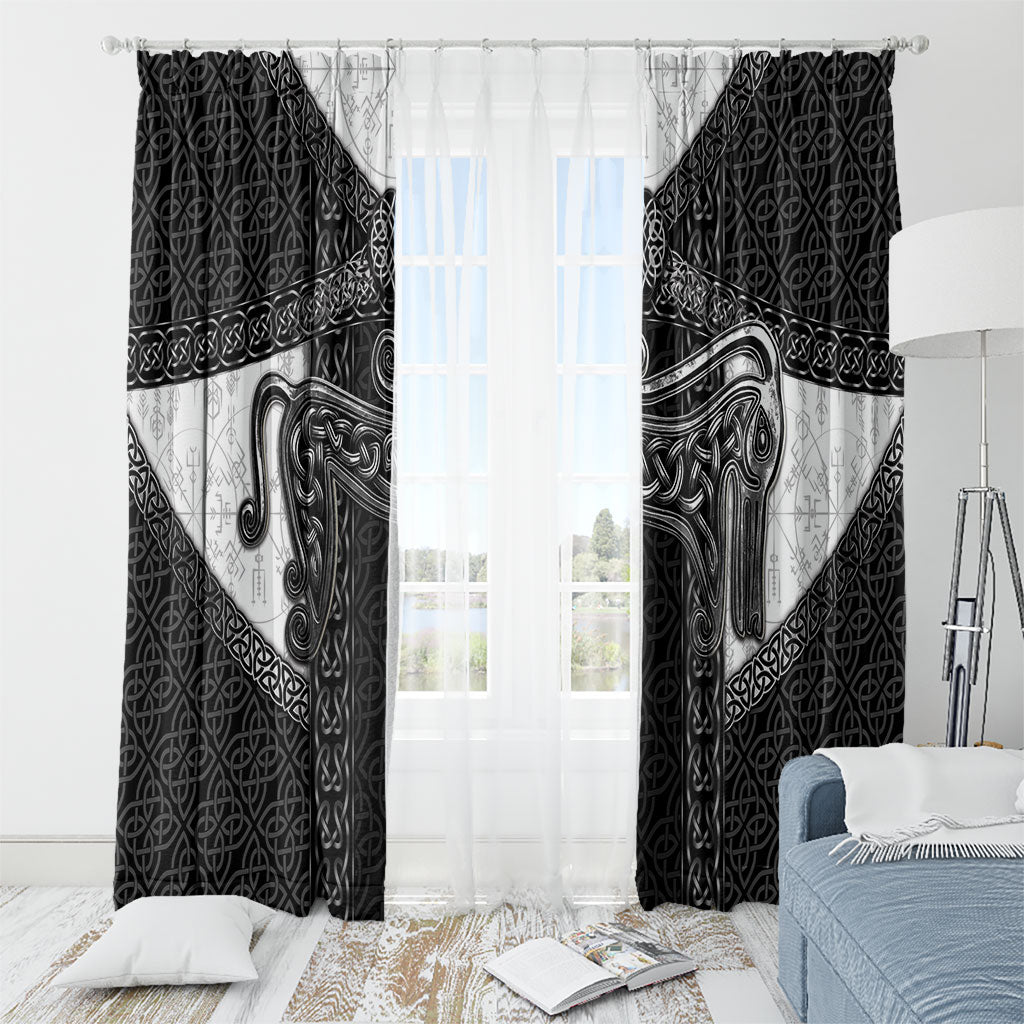 Ancient Scotland Window Curtain Pictish Beast Celtic Knotwork