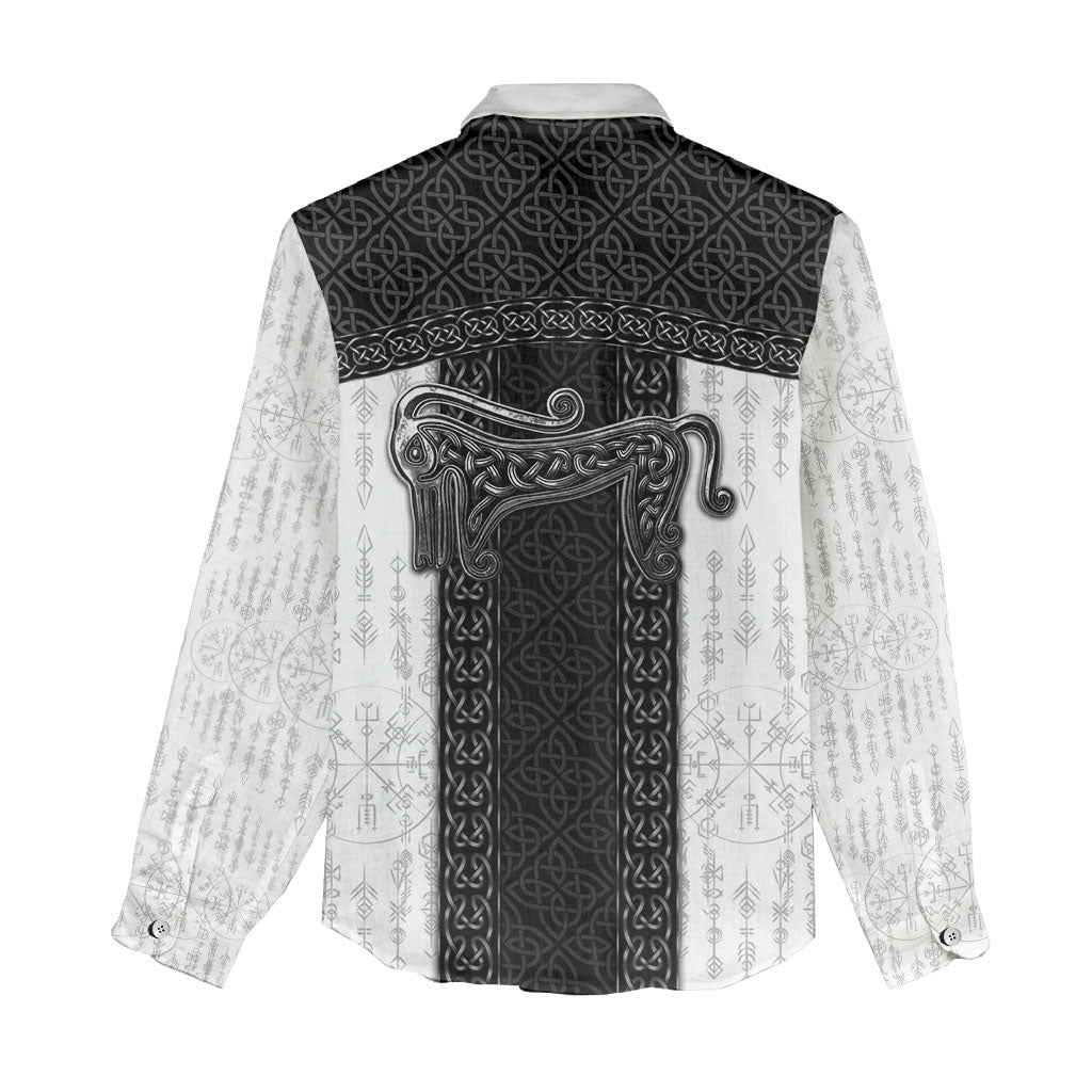 Ancient Scotland Women Casual Shirt Pictish Beast Celtic Knotwork
