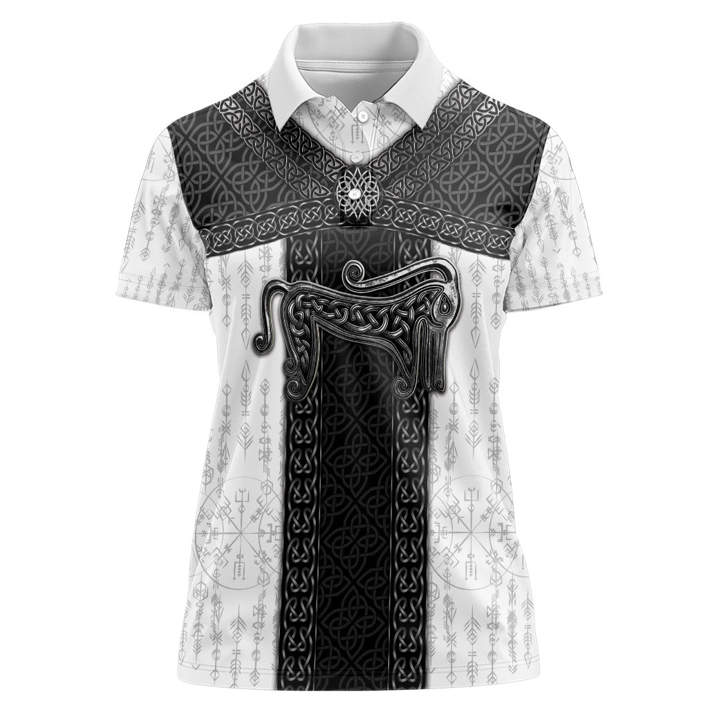 Ancient Scotland Women Polo Shirt Pictish Beast Celtic Knotwork
