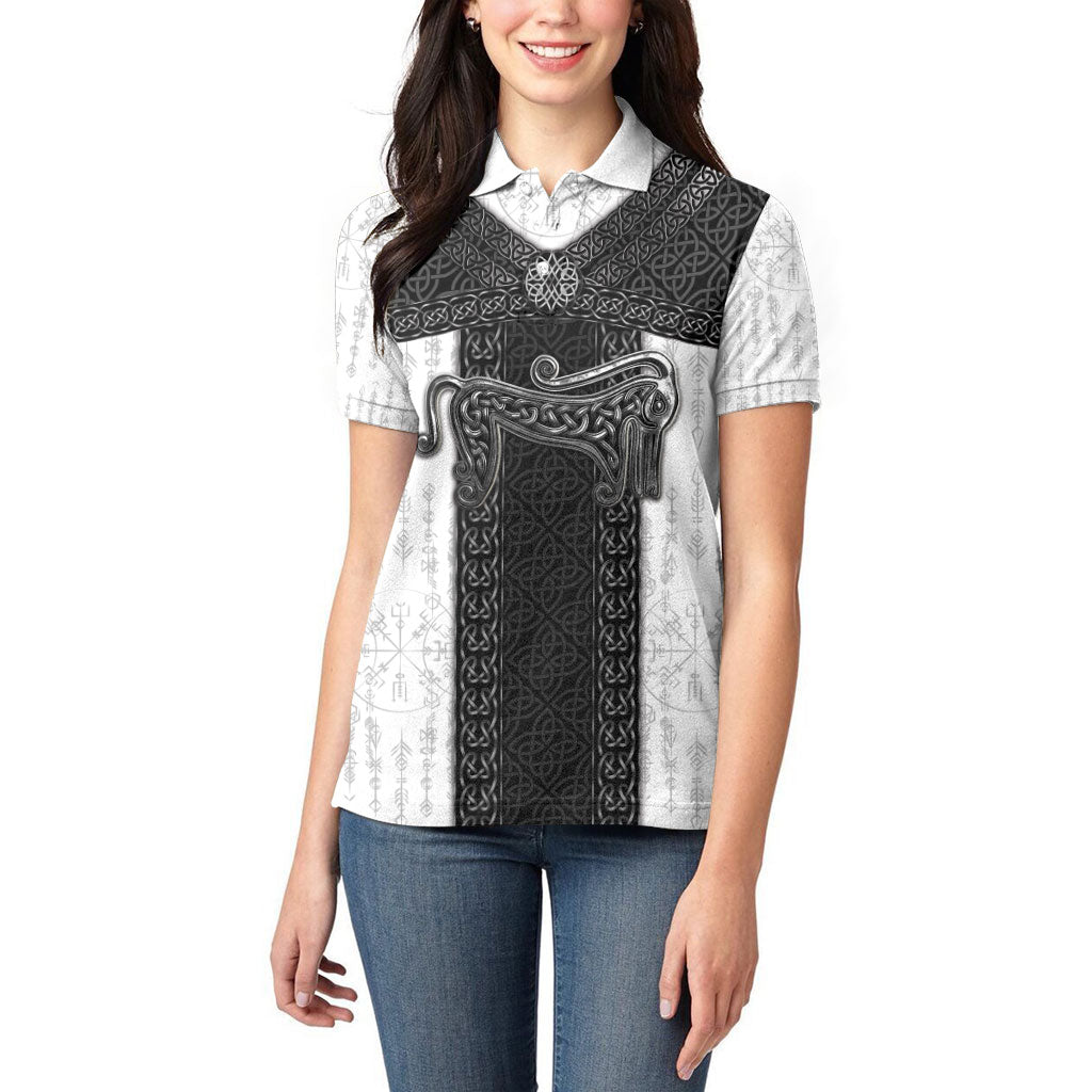 Ancient Scotland Women Polo Shirt Pictish Beast Celtic Knotwork