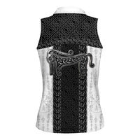 Ancient Scotland Women Sleeveless Polo Shirt Pictish Beast Celtic Knotwork