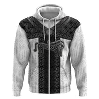 Ancient Scotland Zip Hoodie Pictish Beast Celtic Knotwork