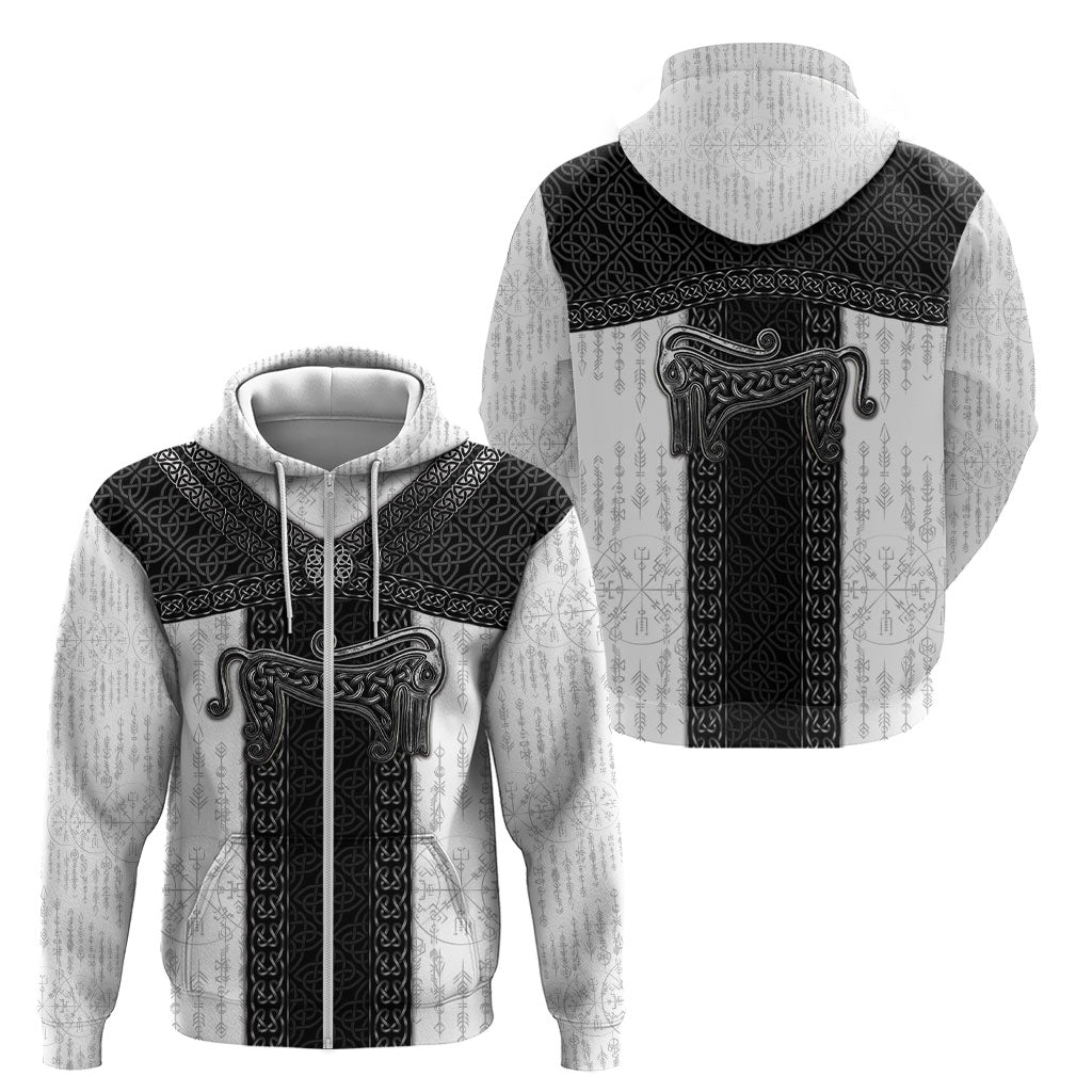 Ancient Scotland Zip Hoodie Pictish Beast Celtic Knotwork
