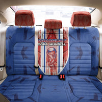 Paraguay Football Back Car Seat Cover Trophy Grunge Stripes