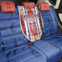 Paraguay Football Back Car Seat Cover Trophy Grunge Stripes