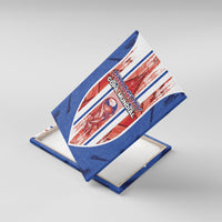 Paraguay Football Canvas Wall Art Trophy Grunge Stripes