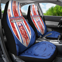 Paraguay Football Car Seat Cover Trophy Grunge Stripes
