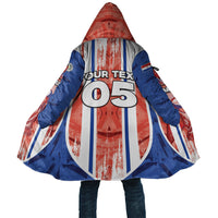 Custom Paraguay Football Cloak Trophy Grunge Stripes