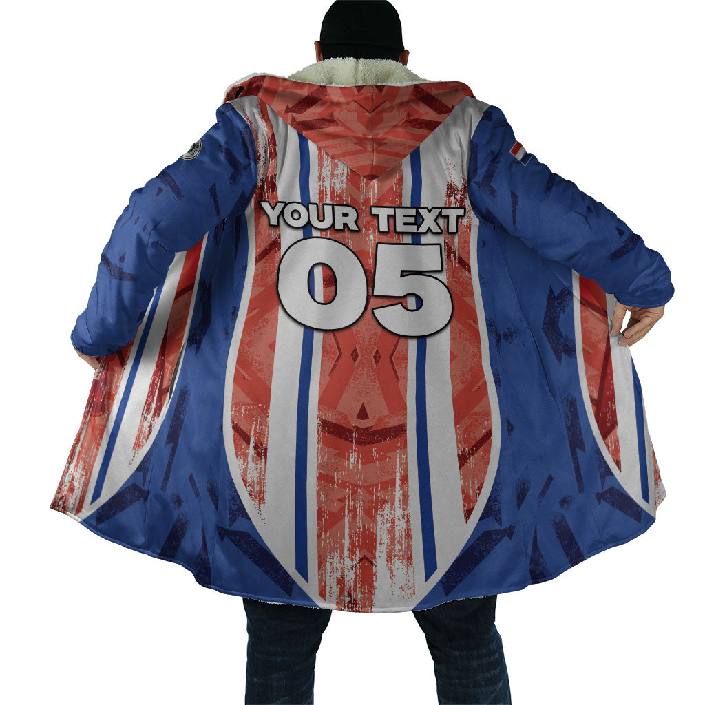 Custom Paraguay Football Cloak Trophy Grunge Stripes