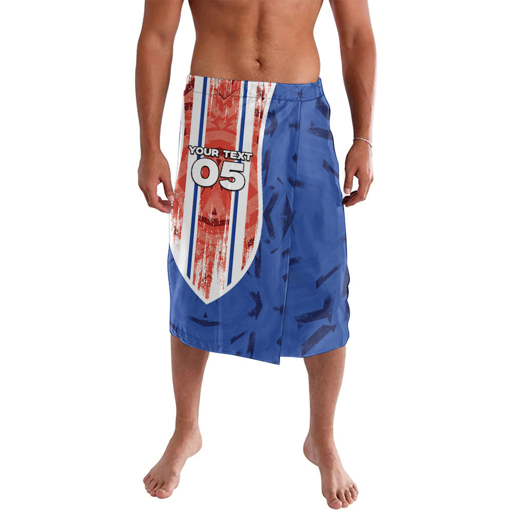 Custom Paraguay Football Lavalava Trophy Grunge Stripes