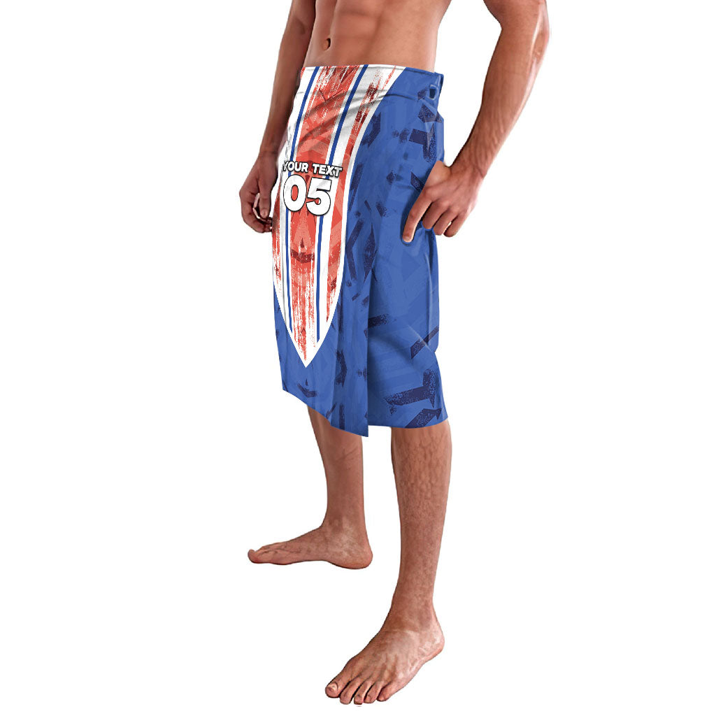 Custom Paraguay Football Lavalava Trophy Grunge Stripes