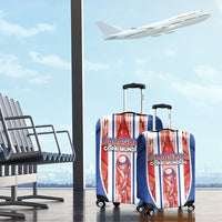 Paraguay Football Luggage Cover Trophy Grunge Stripes