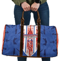 Paraguay Football Travel Bag Trophy Grunge Stripes