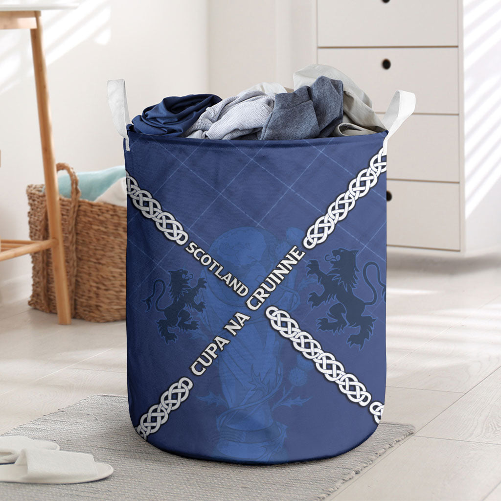 Scotland Football Laundry Basket Saltire Celtic Knot Lion Rampant