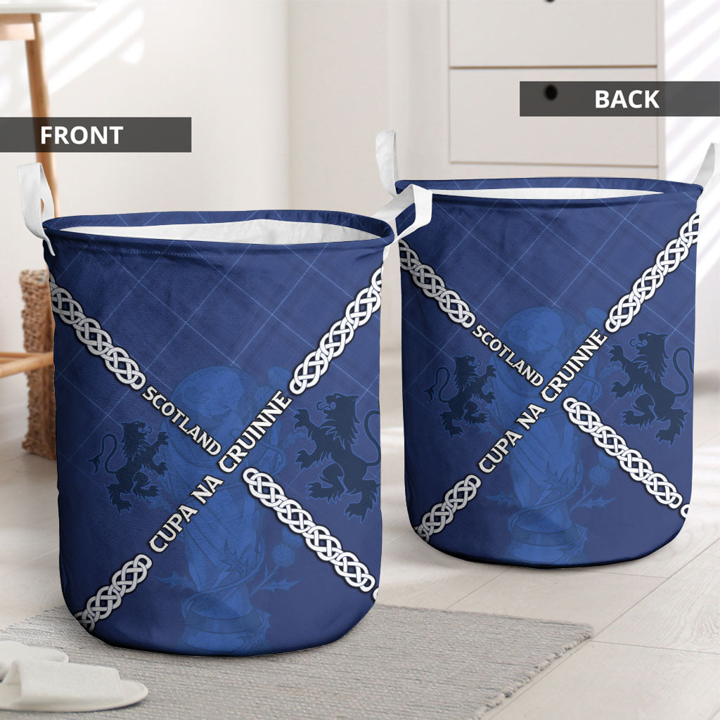 Scotland Football Laundry Basket Saltire Celtic Knot Lion Rampant