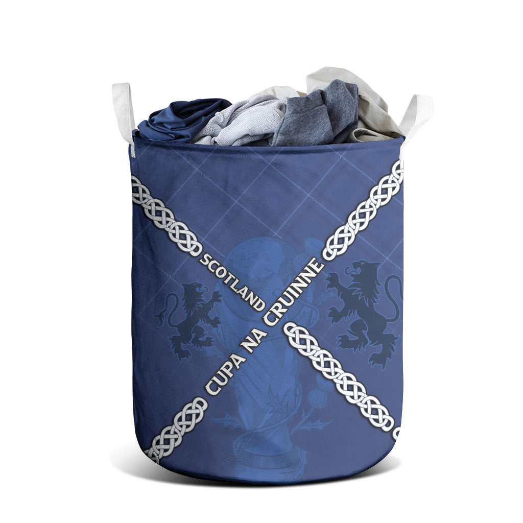 Scotland Football Laundry Basket Saltire Celtic Knot Lion Rampant