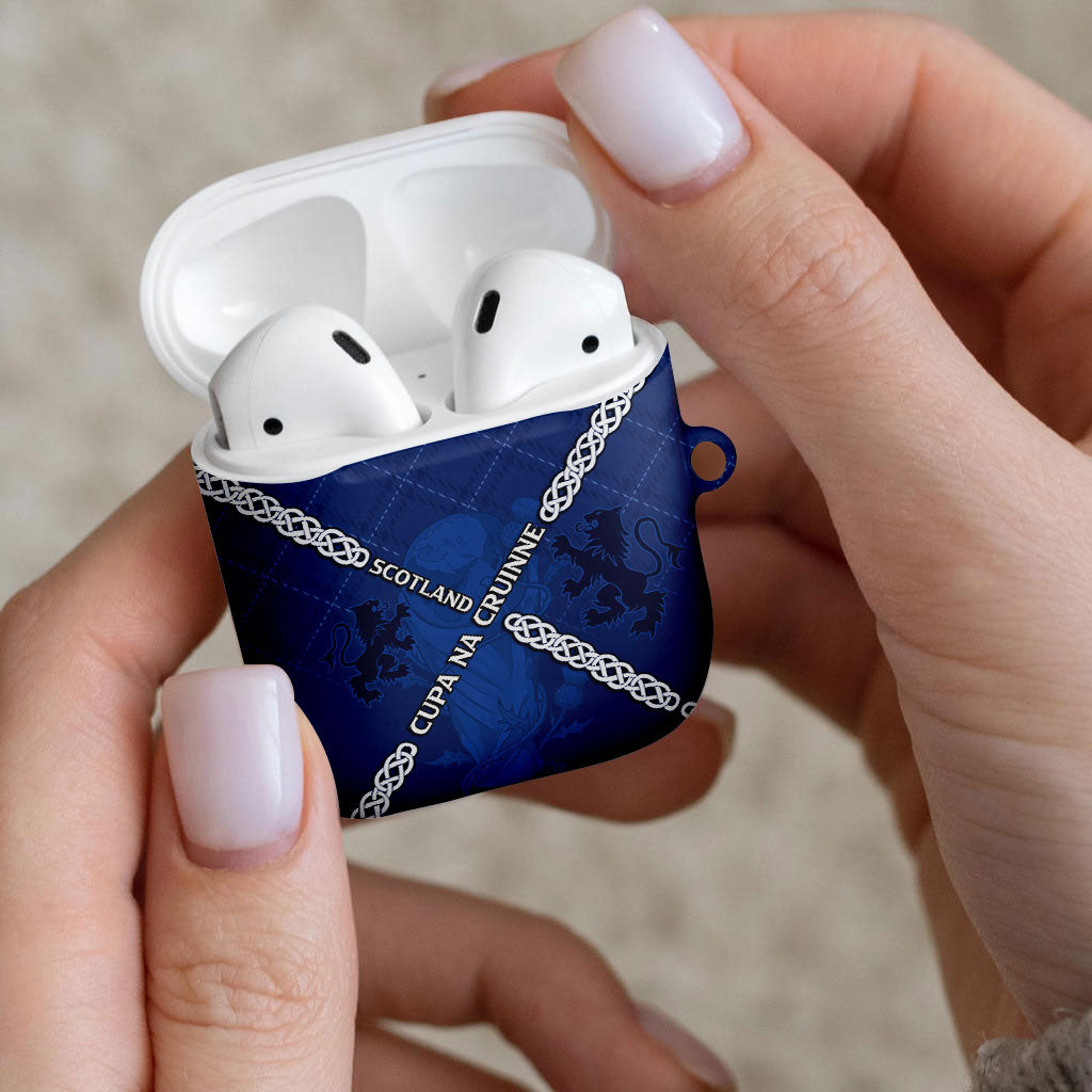 Scotland Football AirPods Case Saltire Celtic Knot Lion Rampant