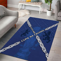 Scotland Football Area Rug Saltire Celtic Knot Lion Rampant