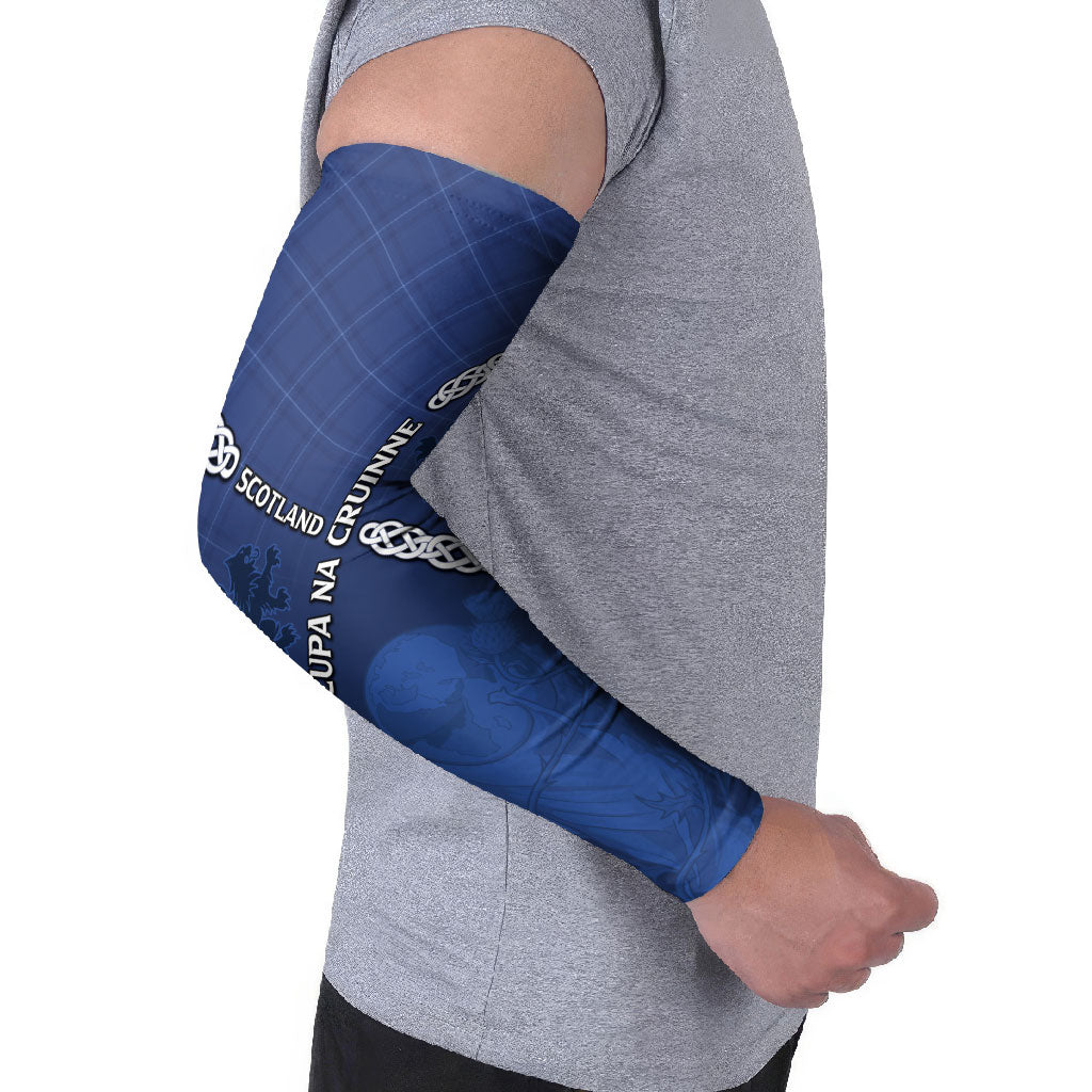 Custom Scotland Football Arm Sleeves Saltire Celtic Knot Lion Rampant
