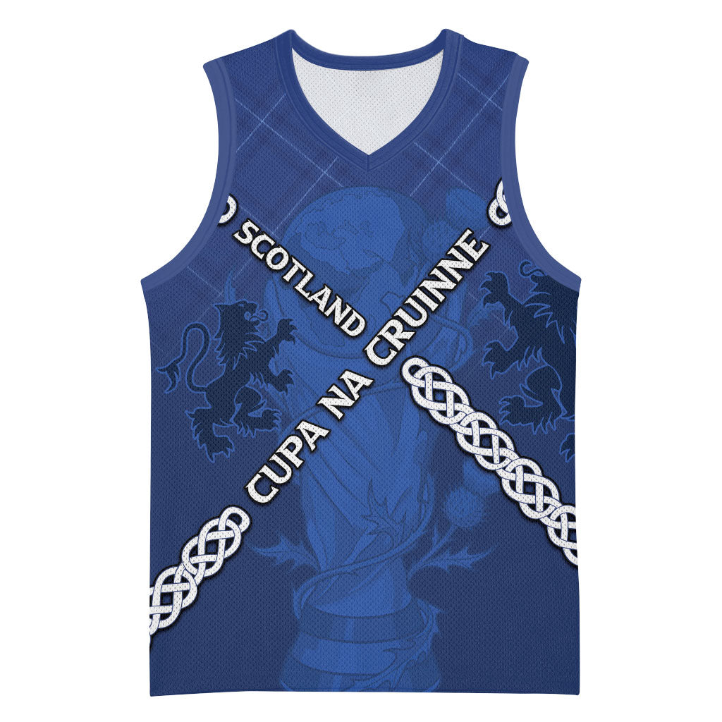 Custom Scotland Football Basketball Jersey Saltire Celtic Knot Lion Rampant