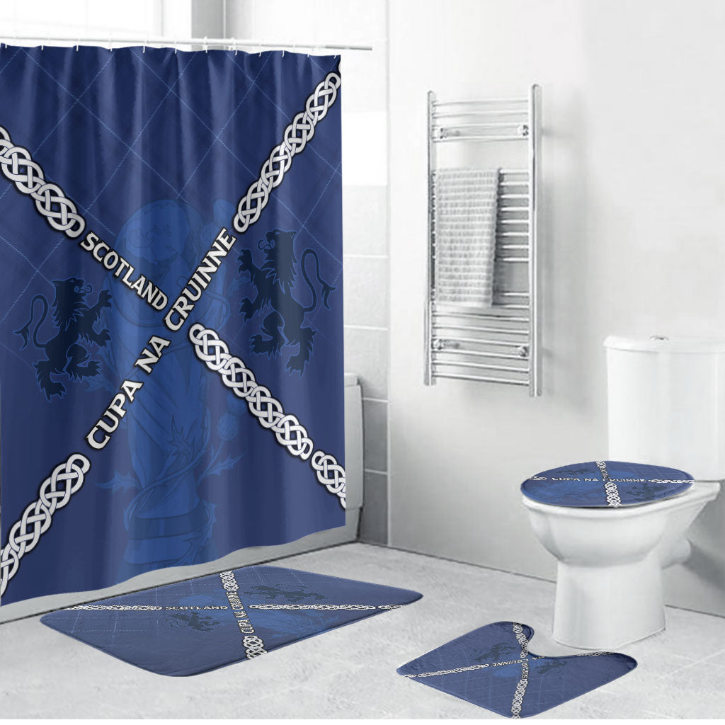 Scotland Football Bathroom Set Saltire Celtic Knot Lion Rampant