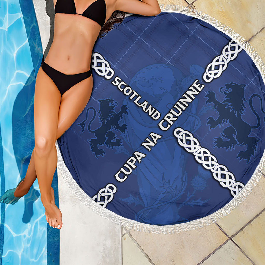Scotland Football Beach Blanket Saltire Celtic Knot Lion Rampant