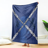 Scotland Football Blanket Saltire Celtic Knot Lion Rampant