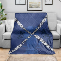 Scotland Football Blanket Saltire Celtic Knot Lion Rampant