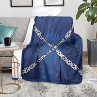 Scotland Football Blanket Saltire Celtic Knot Lion Rampant