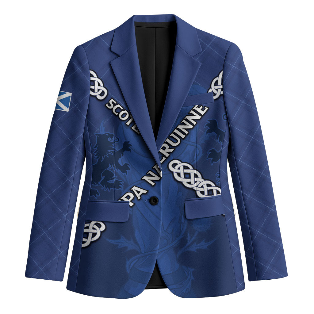 Custom Scotland Football Blazer Saltire Celtic Knot Lion Rampant