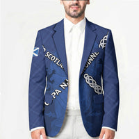 Custom Scotland Football Blazer Saltire Celtic Knot Lion Rampant