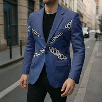 Custom Scotland Football Blazer Saltire Celtic Knot Lion Rampant