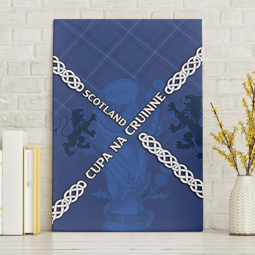Scotland Football Canvas Wall Art Saltire Celtic Knot Lion Rampant