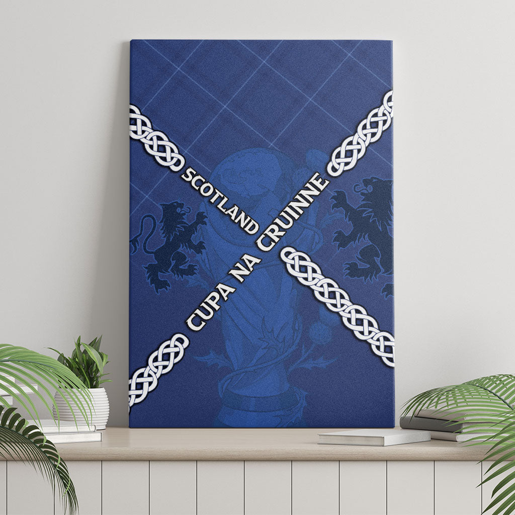 Scotland Football Canvas Wall Art Saltire Celtic Knot Lion Rampant