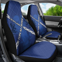 Scotland Football Car Seat Cover Saltire Celtic Knot Lion Rampant