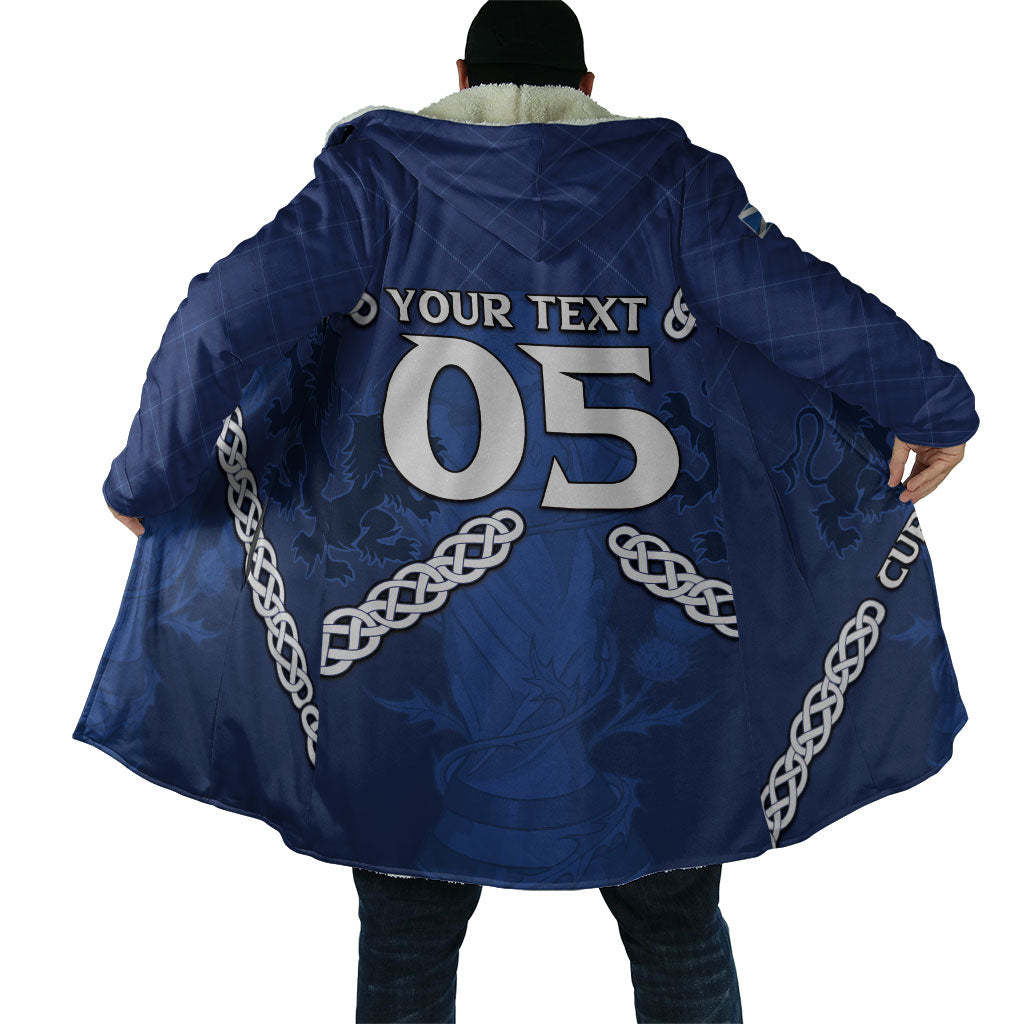 Custom Scotland Football Cloak Saltire Celtic Knot Lion Rampant