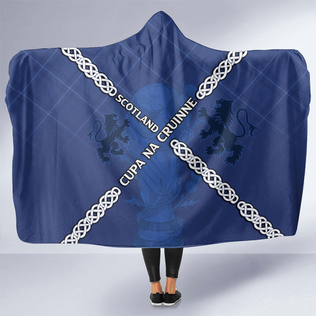 Scotland Football Hooded Blanket Saltire Celtic Knot Lion Rampant