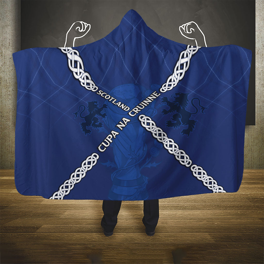 Scotland Football Hooded Blanket Saltire Celtic Knot Lion Rampant