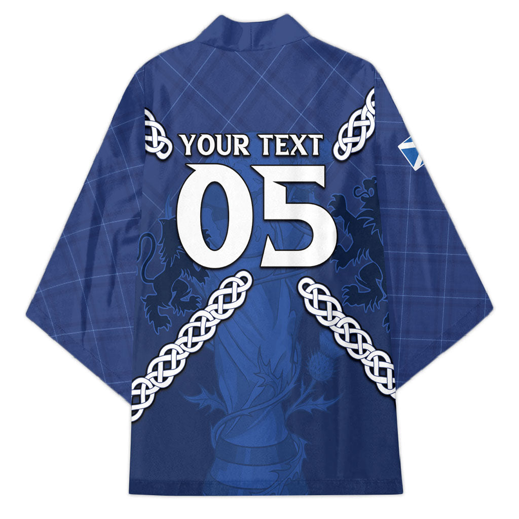 Custom Scotland Football Kimono Saltire Celtic Knot Lion Rampant