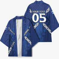 Custom Scotland Football Kimono Saltire Celtic Knot Lion Rampant