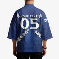 Custom Scotland Football Kimono Saltire Celtic Knot Lion Rampant