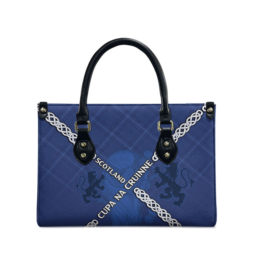 Scotland Football Leather Bag Saltire Celtic Knot Lion Rampant
