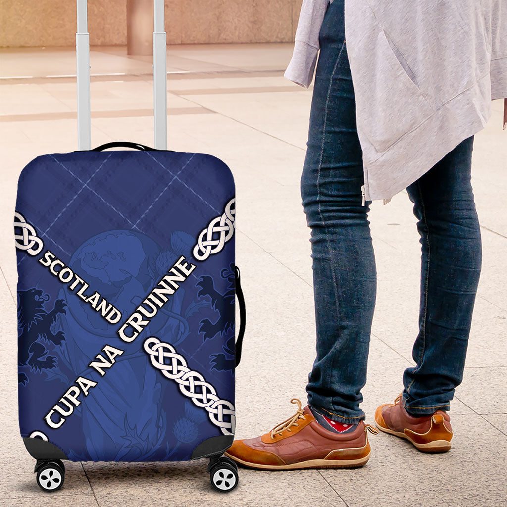 Scotland Football Luggage Cover Saltire Celtic Knot Lion Rampant